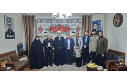 دیدار صمیمانه جمعی از مسئولان دانشگاه با خانواده شهید مهدی شعبانی از شهدای دفاع مقدس جنگ ۱۲روزه