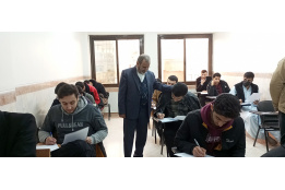 بازدید ریاست محترم دانشگاه بین المللی مذاهب اسلامی از حوزه های امتحانات پایان ترم