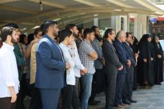 تجمع دانشجویان و اساتید دانشگاه بین المللی مذاهب اسلامی در محکومیت تعرض به دانشجویان و اساتید حامی فلسطین در دانشگاه های آمریکا
