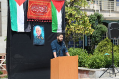 تجمع دانشجویان و اساتید دانشگاه بین المللی مذاهب اسلامی در محکومیت تعرض به دانشجویان و اساتید حامی فلسطین در دانشگاه های آمریکا