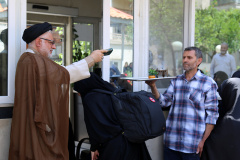 آیین بدرقه کاروان زیارتی دانشجویان دانشگاه بین المللی مذاهب اسلامی به سرزمین کربلای معلی و بزرگداشت شهدای خدمت