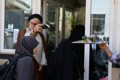 آیین بدرقه کاروان زیارتی دانشجویان دانشگاه بین المللی مذاهب اسلامی به سرزمین کربلای معلی و بزرگداشت شهدای خدمت