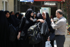 آیین بدرقه کاروان زیارتی دانشجویان دانشگاه بین المللی مذاهب اسلامی به سرزمین کربلای معلی و بزرگداشت شهدای خدمت