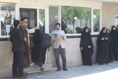 آیین بدرقه کاروان زیارتی دانشجویان دانشگاه بین المللی مذاهب اسلامی به سرزمین کربلای معلی و بزرگداشت شهدای خدمت