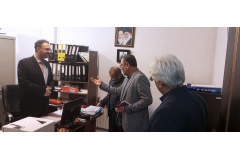 بازدید رئیس دانشگاه بین‌المللی مذاهب اسلامی از معاونت‌ها و حضور در محل کار کارکنان