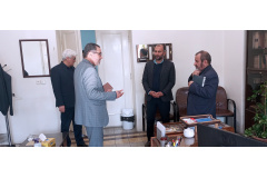 بازدید رئیس دانشگاه بین‌المللی مذاهب اسلامی از معاونت‌ها و حضور در محل کار کارکنان