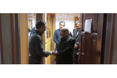 بازدید رئیس دانشگاه بین‌المللی مذاهب اسلامی از معاونت‌ها و حضور در محل کار کارکنان