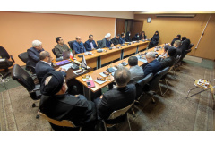 دیدار اعضاء هیات علمی دانشگاه بین المللی مذاهب اسلامی با ریاست محترم دانشگاه