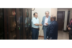 گزارش تصویری// بازدید ریاست محترم دانشگاه بین‌المللی مذاهب اسلامی از خبرگزاری قدس