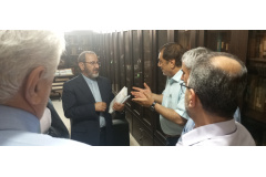 گزارش تصویری// بازدید ریاست محترم دانشگاه بین‌المللی مذاهب اسلامی از خبرگزاری قدس