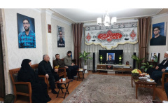 دیدار صمیمانه جمعی از مسئولان دانشگاه با خانواده شهید مهدی شعبانی از شهدای دفاع مقدس جنگ ۱۲روزه
