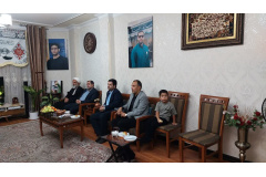 دیدار صمیمانه جمعی از مسئولان دانشگاه با خانواده شهید مهدی شعبانی از شهدای دفاع مقدس جنگ ۱۲روزه