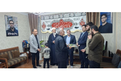دیدار صمیمانه جمعی از مسئولان دانشگاه با خانواده شهید مهدی شعبانی از شهدای دفاع مقدس جنگ ۱۲روزه