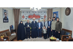 دیدار صمیمانه جمعی از مسئولان دانشگاه با خانواده شهید مهدی شعبانی از شهدای دفاع مقدس جنگ ۱۲روزه